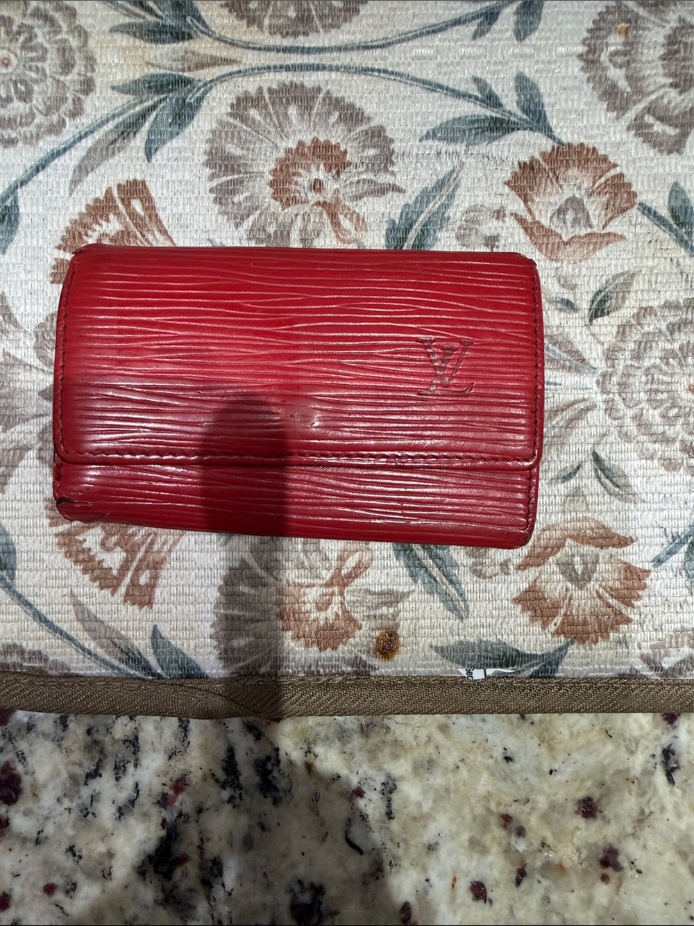 Louis Vuitton Red Epi Leather 6 key holder